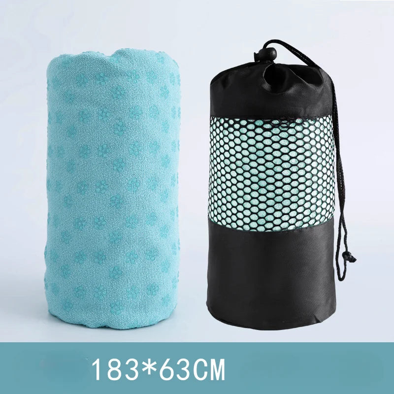 183*63cm Yoga Towel Professional Non-slip Mat Widened Lengthening Fitness Mat Home Sweat-absorbent Terry Cloth  Yoga Pad