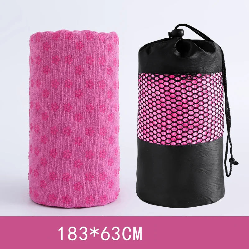 183*63cm Yoga Towel Professional Non-slip Mat Widened Lengthening Fitness Mat Home Sweat-absorbent Terry Cloth  Yoga Pad