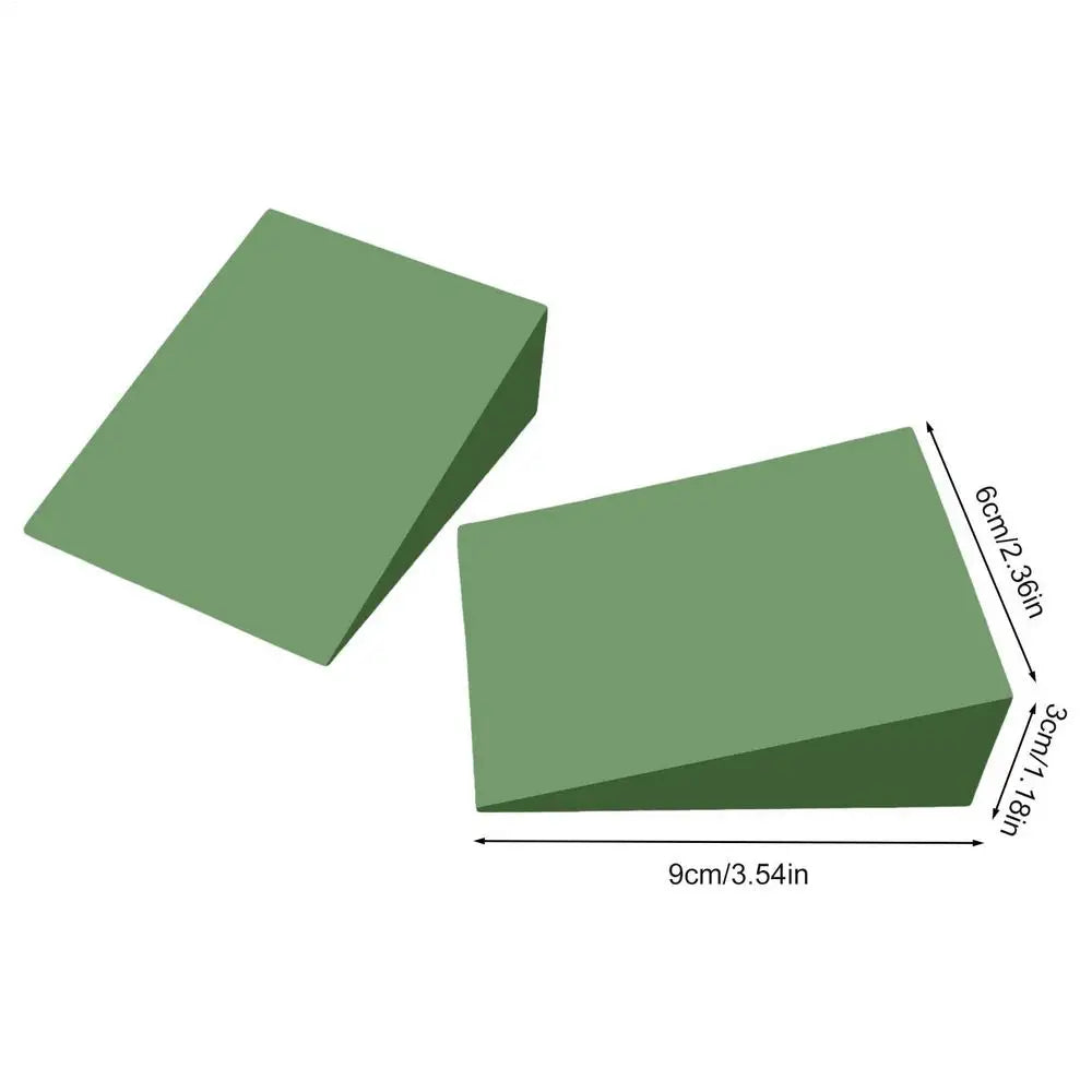 1 Pair Yoga Wedge Blocks EVA Foam Yoga Wedge Stretch Slant Boards Exercise Yoga Block Pilates Wedge Squats Fitness Accessories