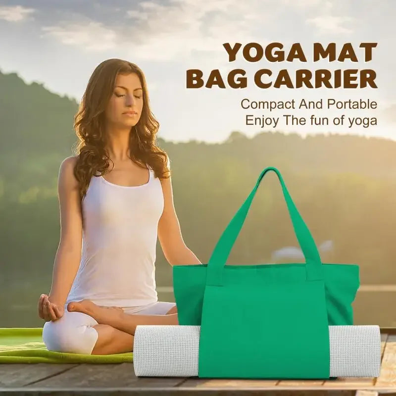 Yoga Pilates Mat Case Bag Multifunctional Yoga Mat Carry Bag Large Capacity Washable Lightweight Foldable Bag Tourism Fitness