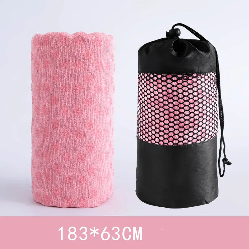 183*63cm Yoga Towel Professional Non-slip Mat Widened Lengthening Fitness Mat Home Sweat-absorbent Terry Cloth  Yoga Pad