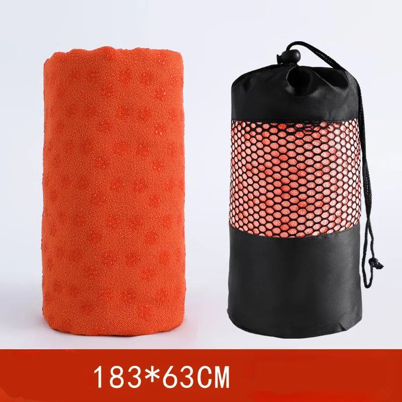 183*63cm Yoga Towel Professional Non-slip Mat Widened Lengthening Fitness Mat Home Sweat-absorbent Terry Cloth  Yoga Pad