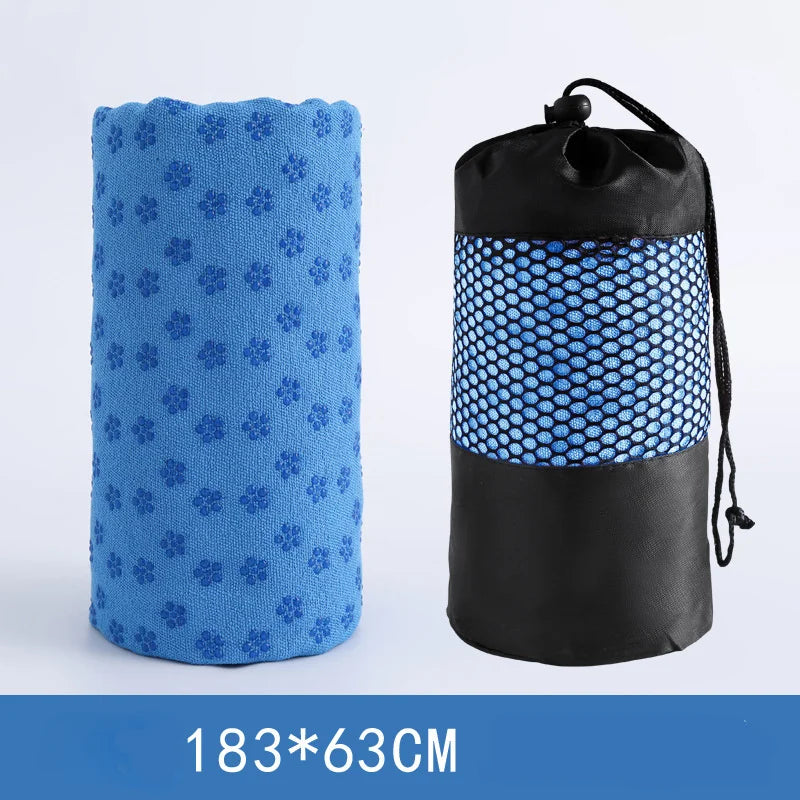 183*63cm Yoga Towel Professional Non-slip Mat Widened Lengthening Fitness Mat Home Sweat-absorbent Terry Cloth  Yoga Pad