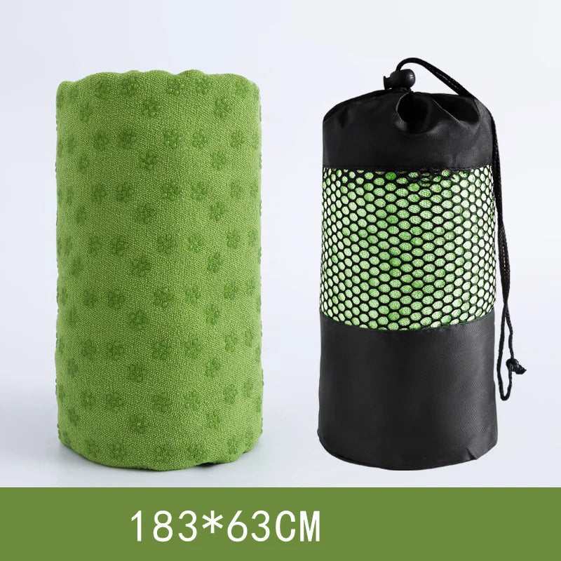 183*63cm Yoga Towel Professional Non-slip Mat Widened Lengthening Fitness Mat Home Sweat-absorbent Terry Cloth  Yoga Pad