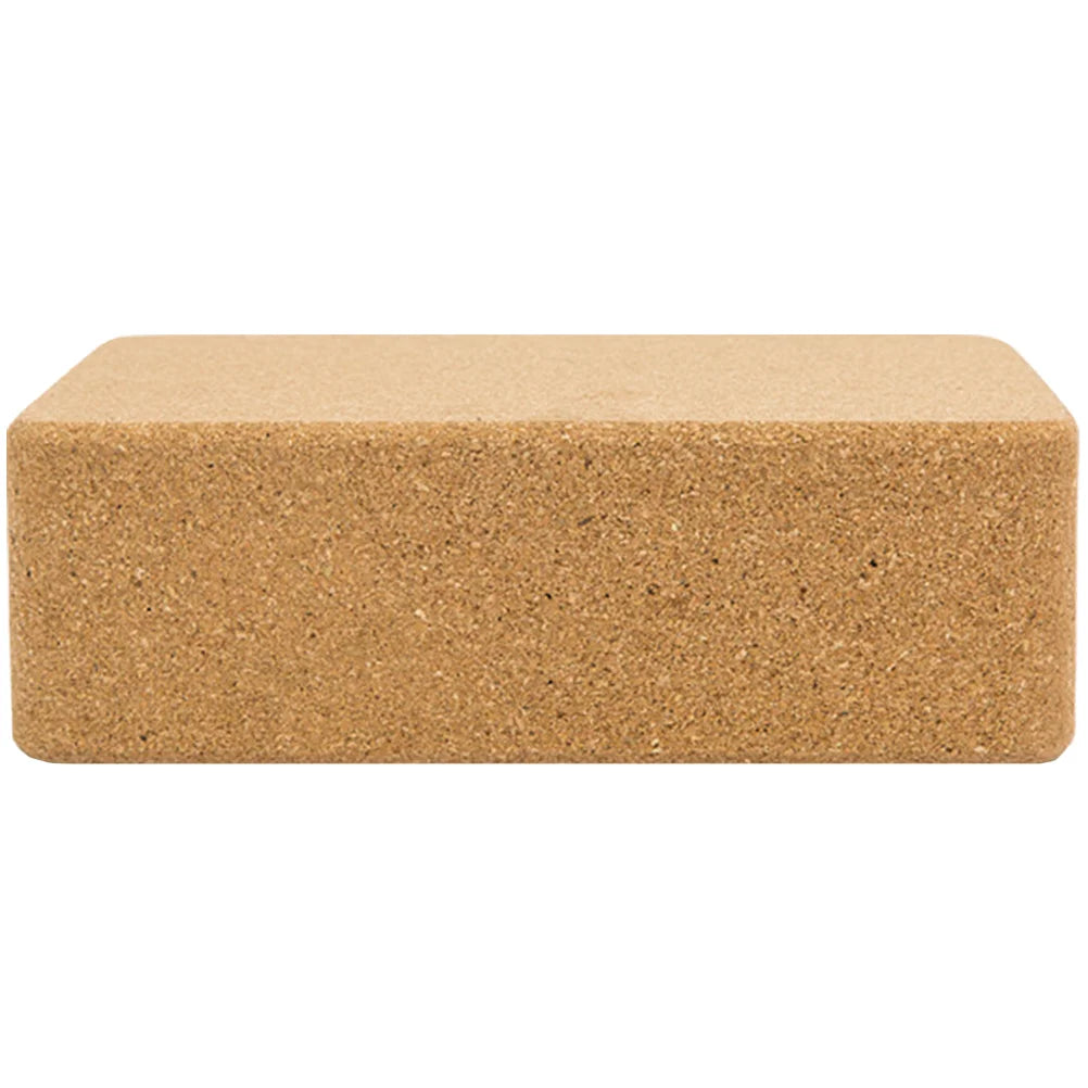 1Pc Yoga Blocks High Density Natural Cork Fitness Training Equipment Durable Dancing Supplies Abdominal Tool Non Slip Exercise
